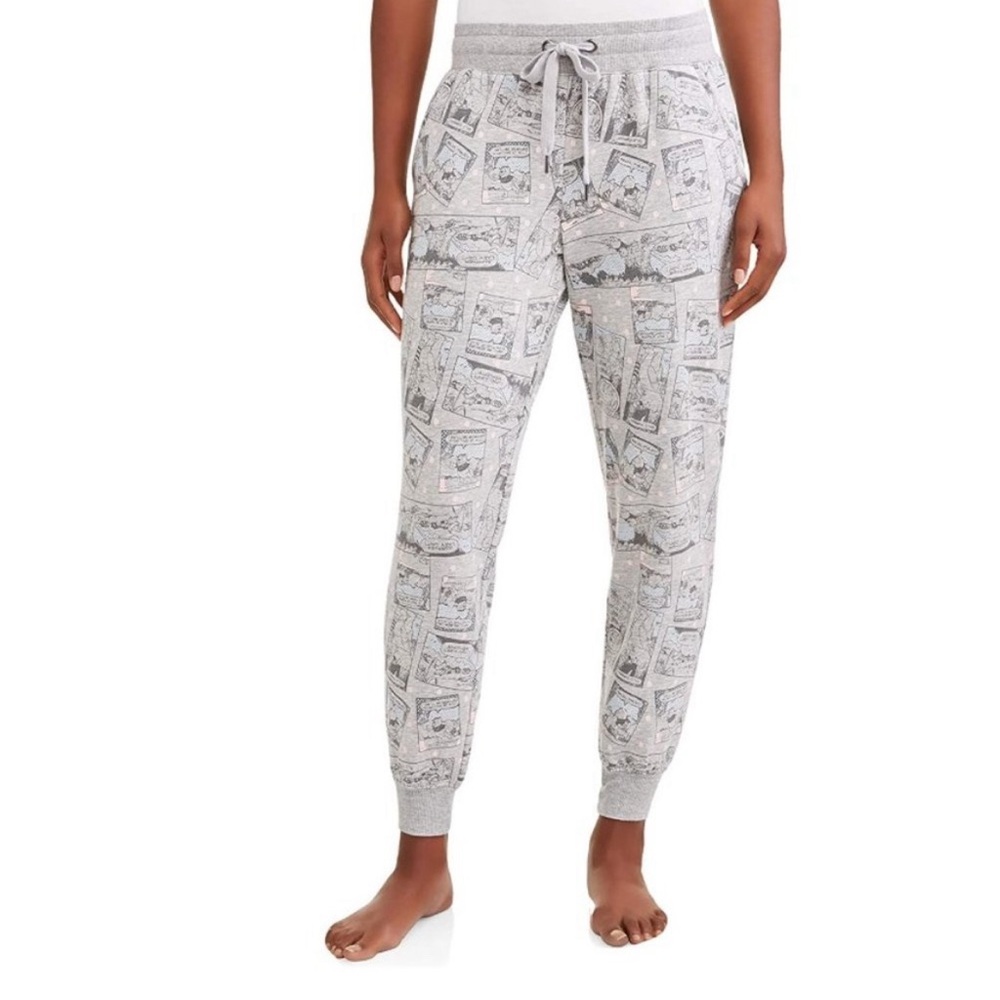 Disney‎ Winnie The Pooh pajama jogger sleep lounge pants Size small 4-6 in grey